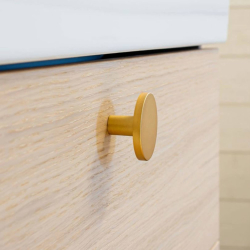 Cabinet knob - Brushed brass - COMO BIG - 41 x 25 mm
