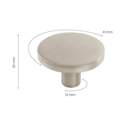 Ga&#322;ka meblowa - Stal nierdzewna - COMO BIG - 41 x 25 mm