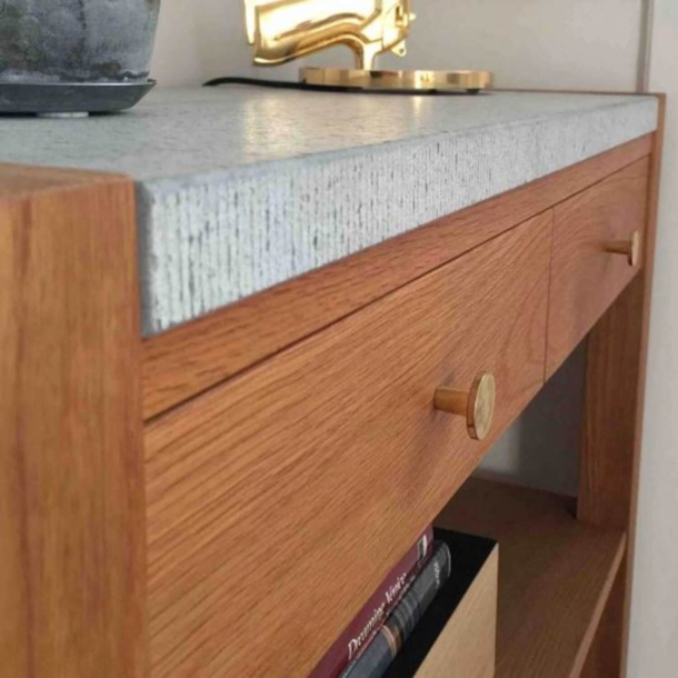 Furniture knob DALBY - Polished copper - 25 mm