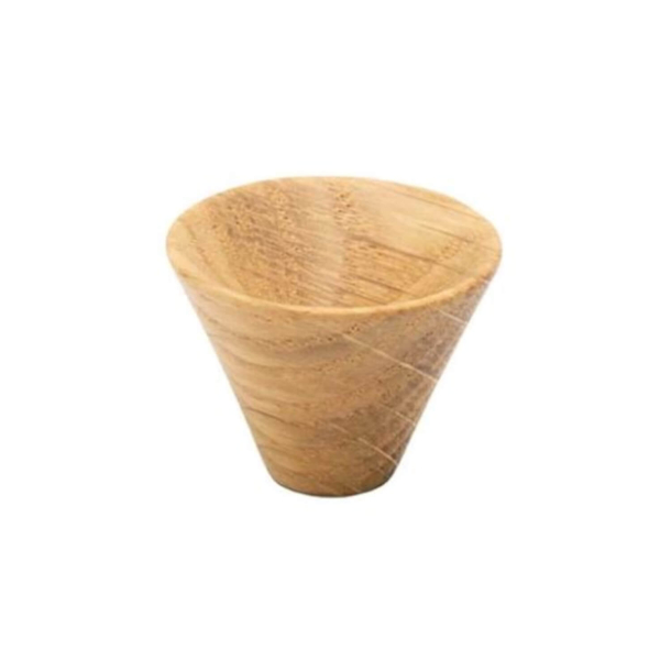 Cabinet knob - Oak - Model Conic - 29 x 22 mm