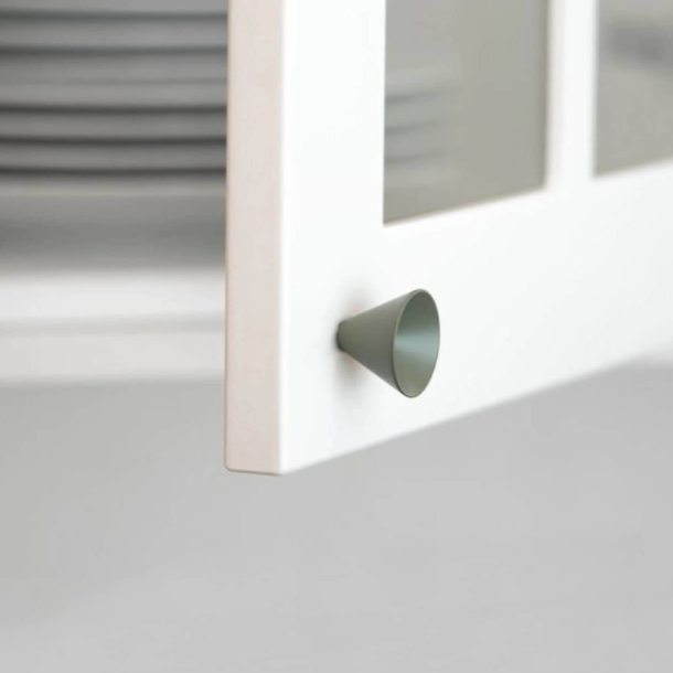 Cabinet knob - Gray - Model Conic - 29 x 22 mm