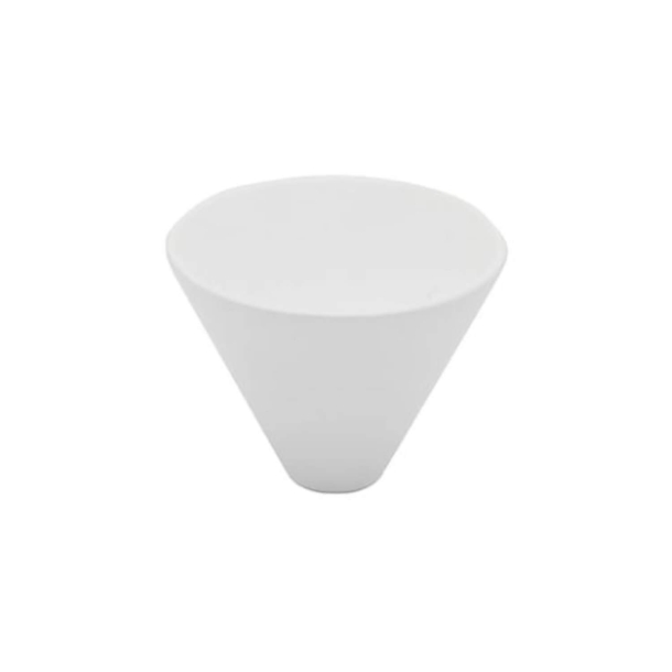 Ga&#322;ka do mebli - Bia&#322;y matowy - Model Conic  - 29 x 22 mm