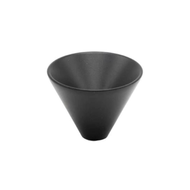 Ga&#322;ka do mebli - Matowa czer&#324; - Model Conic  - 29 x 22 mm