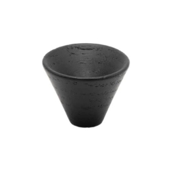 Cabinet knob - Black ash - Model Conic - 29 x 22 mm