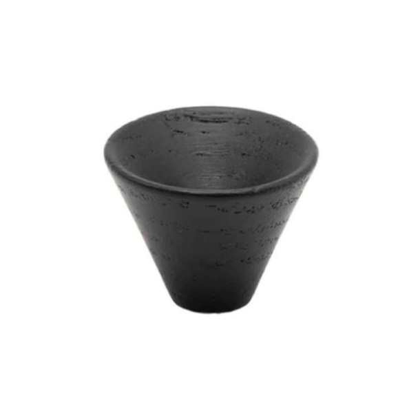 Cabinet knob - Black ash - Model Conic - 29 x 22 mm