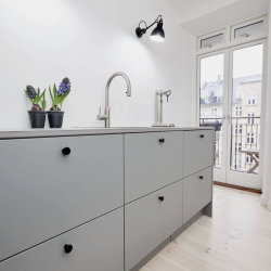 Beslag Design Cabinet knob - Matt black - 25 x 28 mm