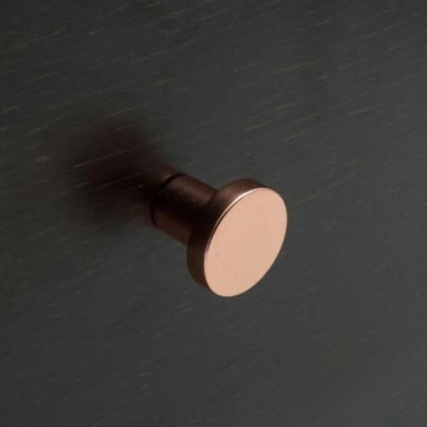 Beslag Design Cabinet knob - Polished copper - 25 x 28 mm