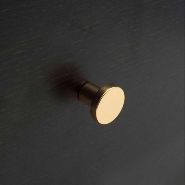 Beslag Design Cabinet knob - Polished brass - 25 x 28 mm