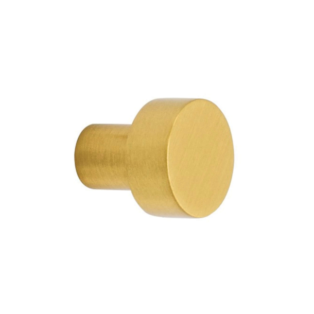 Cabinet knob - Brushed brass - MOOD - 18 x 20 mm