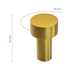 Uchwyt meblowy - Mosi&#261;dz szczotkowany - MOOD - 18 x 30 mm