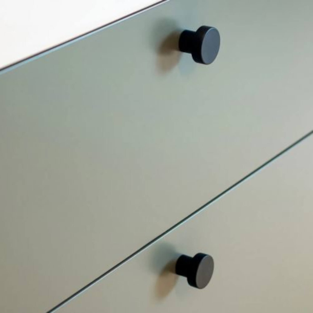 Mbelknopp - Matt svart - MOOD - 18 x 20 mm