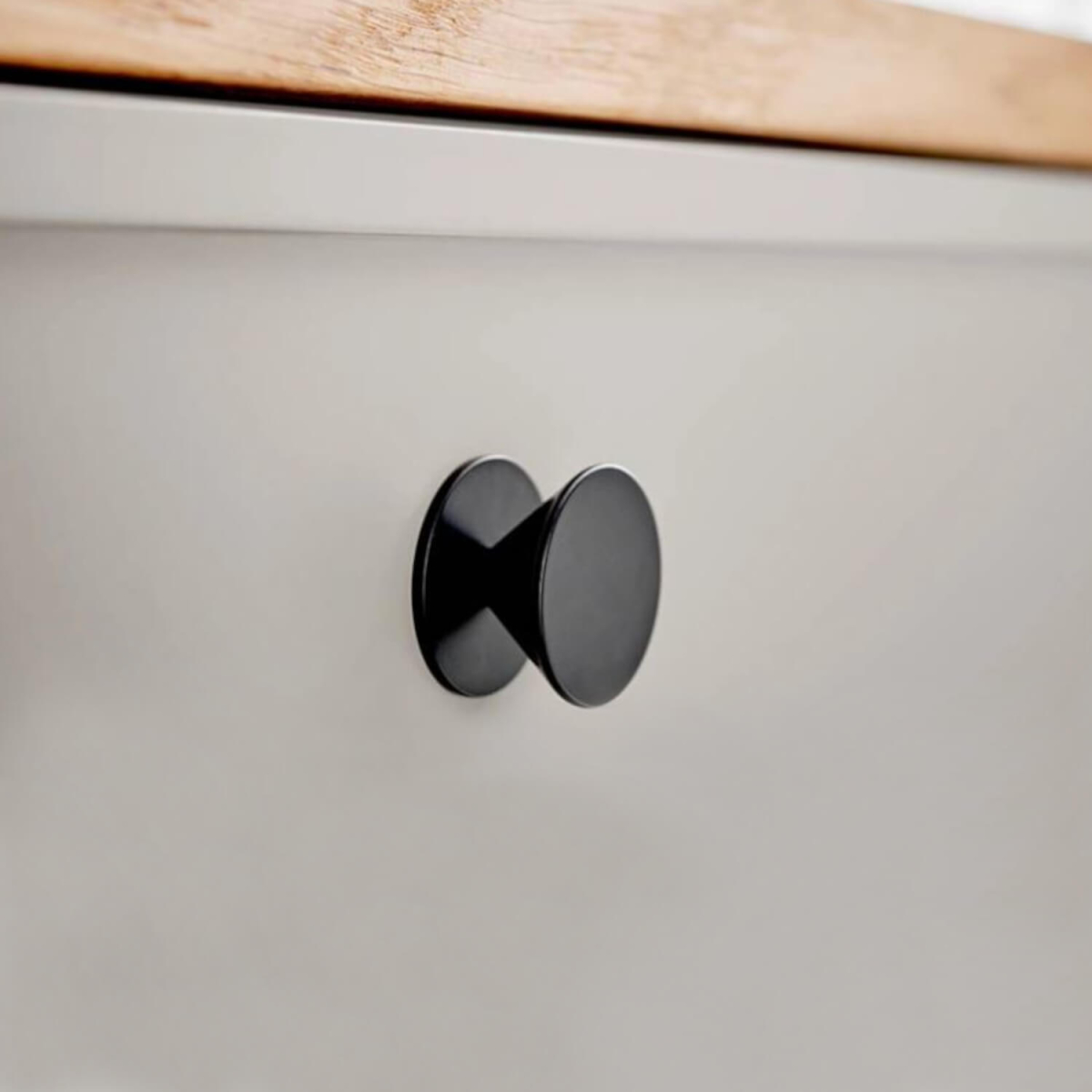 Beslag Design Cabinet knob - Matt black - Model Orbit - Cabinet knobs ...