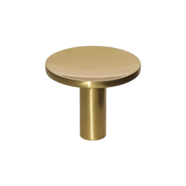 Furniture knob - Polished brass - STURE - 28 x 23 mm