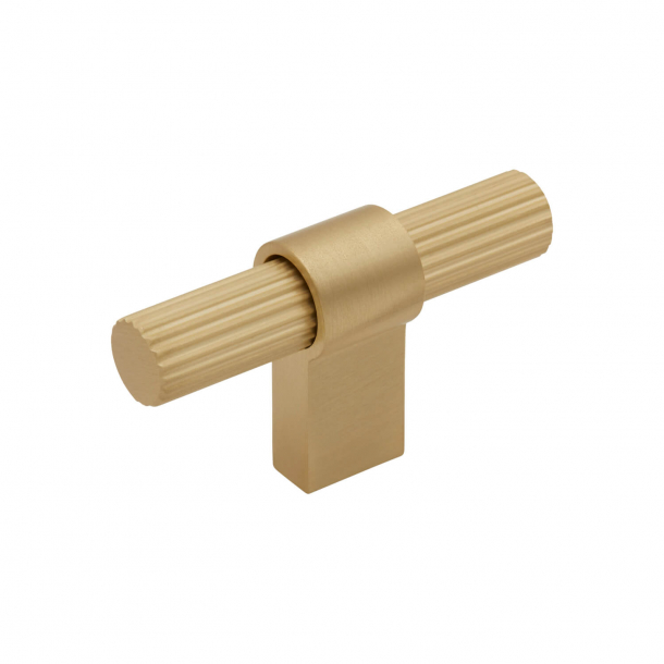 Beslag Design T-bar Cabinet handle - Brass - Model Helix Stripe