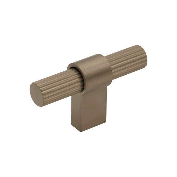 Beslag Design T-bar Cabinet handle - Stainless steel - Model Helix Stripe