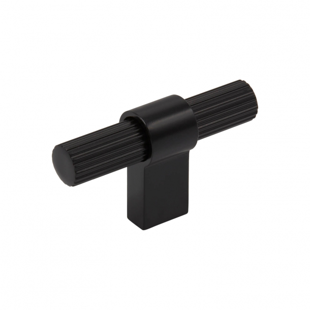 Beslag Design T-bar Cabinet handle - Black - Model Helix Stripe