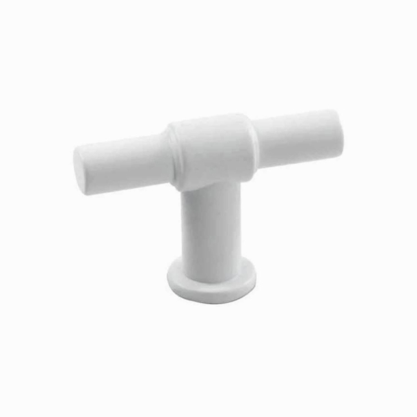 Cabinet knob T-Bar - Matt white - Model T-Type