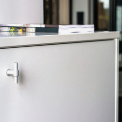 Mbelknopf T-Bar - Mattwei - Modell T-Type