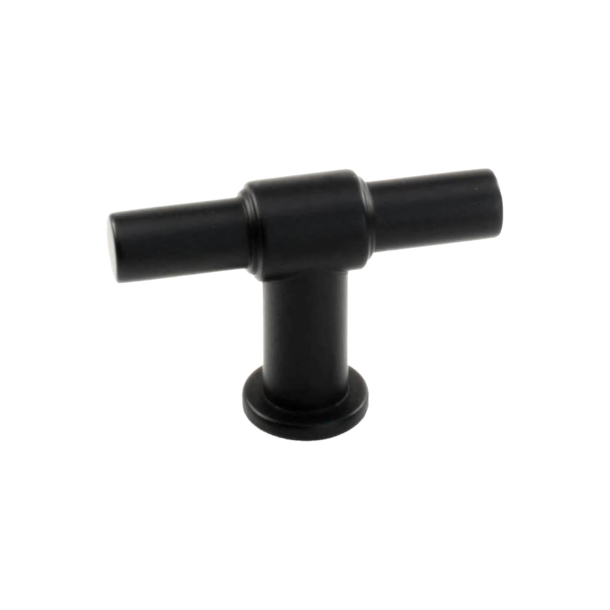Cabinet knob T-Bar - Matt black - Model T-Type
