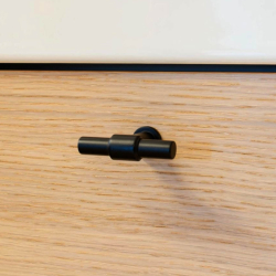Mbelknopf T-Bar - Mattes Schwarz - Modell T-Type