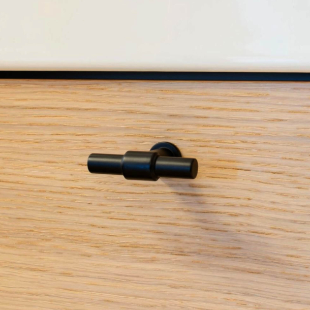 Mbelknopf T-Bar - Mattes Schwarz - Modell T-Type