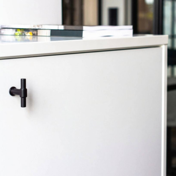 Mbelknopf T-Bar - Mattes Schwarz - Modell T-Type