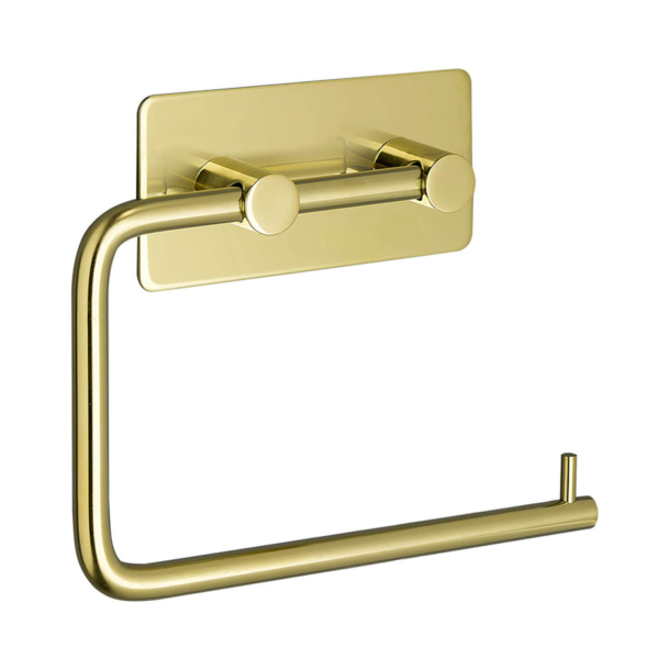 Beslag Design Toilet roll holder - Polished brass - Model Base 200
