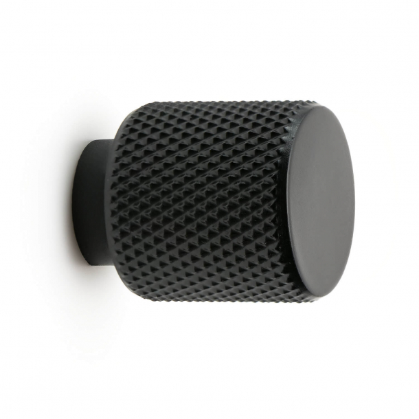 Furniture knob - Matt black - HELIX - 20x25 mm