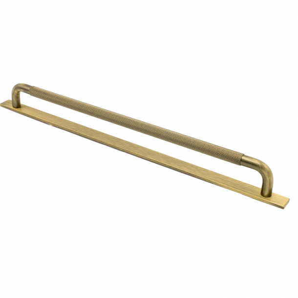 Cabinet handle - Bronze - HELIX with back plate - cc 320 mm