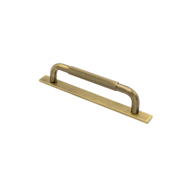 Furniture handle - Bronze - HELIX with back plate - cc 128 mm