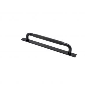 Mbelhandtag - Matt svart - HELIX med lngskylt - cc 160 mm