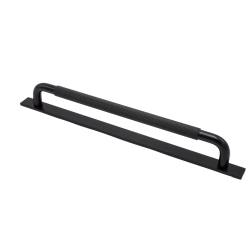 Mbelhandtag - Mattsvart - HELIX med lngskylt - cc 224 mm