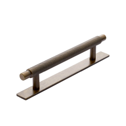 Furnipart Cabinet handle - Antique Brass - Model Model MANOR / Back plate - cc128 mm