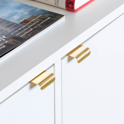 Furniture Handle - Brass without lacquer - Model LIP -40 mm