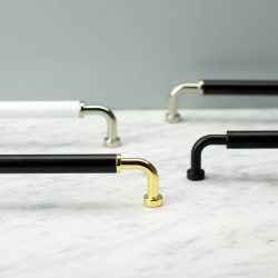 Cabinet Handle - Polished nickel - Model BROHULT - cc128 mm