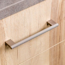 Furniture Handle - Brushed steel - Model GRAF MINI - cc160 mm