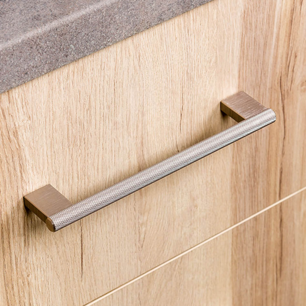 Furniture Handle - Brushed steel - Model GRAF MINI - cc160 mm