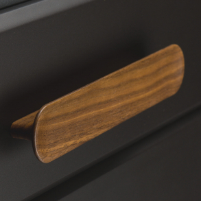 Cabinet handle TUBA - Oak / Walnut wood / Black wood - 128 mm / 256 mm