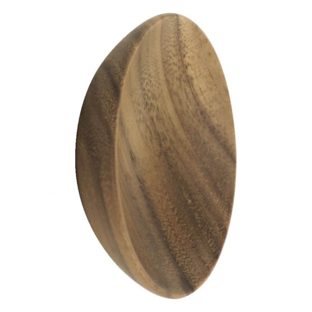 Furniture knob - Walnut wood - BOWL - 65x20 mm