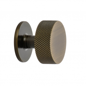 Cabinet knob - Antique bronze - CREST - 32mm x 28mm