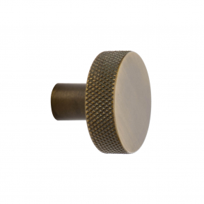 Furniture knob FLAT - Antique bronze - 32 mm