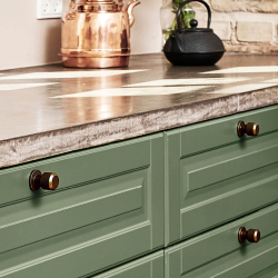 Furnipart Skpknopp - Antik mssing - Model MANOR - 30 x 35 mm