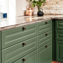 Furnipart Skpknopp - Antik mssing - Model MANOR - 30 x 35 mm