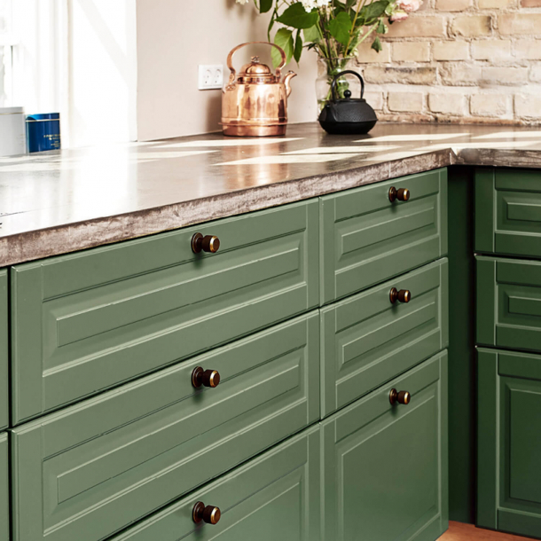 Furnipart Skpknopp - Antik mssing - Model MANOR - 30 x 35 mm