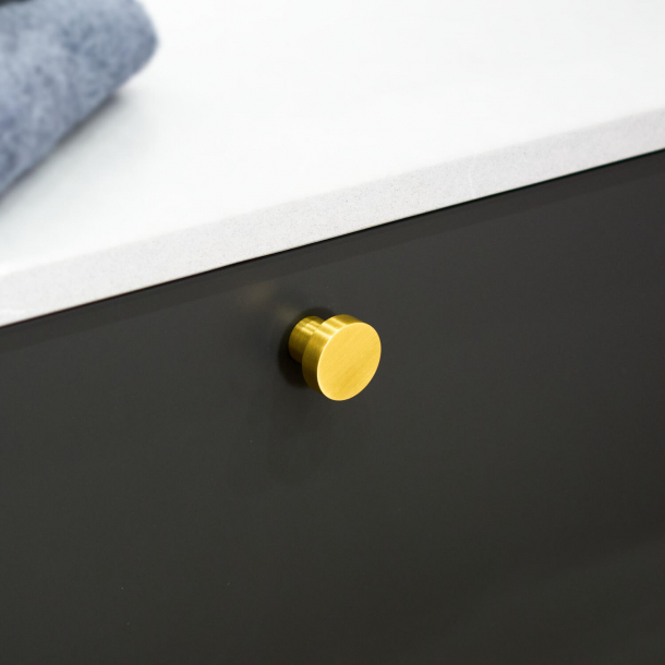 Cabinet knob - Brushed brass - MOOD - 30 x 25mm