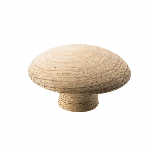 Furniture knob - Oak - MUSHROOM BUTTON - 50 mm