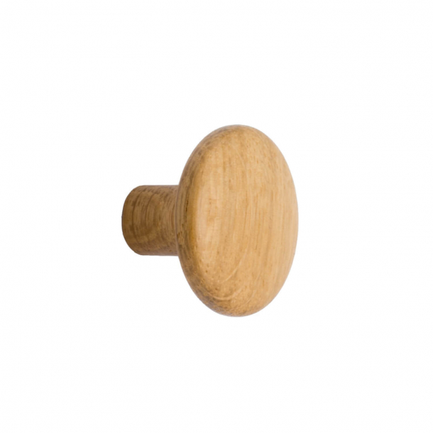 Furniture knob - Oak wood - BRUTUS - 32x25 mm