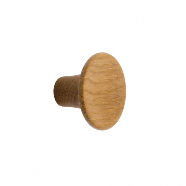 Furniture knob - Oak wood - TUBA - 28x19 mm