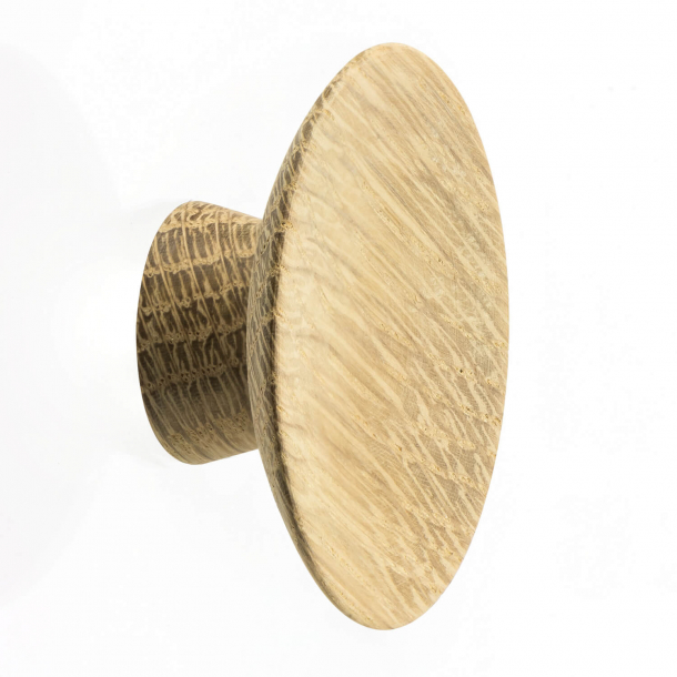 Furniture knob - Oak wood - OLYMPIA - 50x20 mm