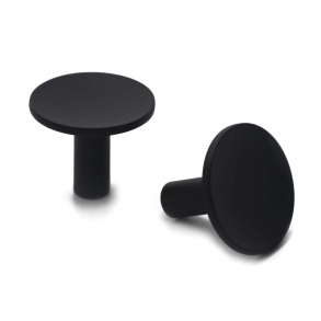 Gałka do mebli - Czarna matowa - STURE - 28 x 23 mm